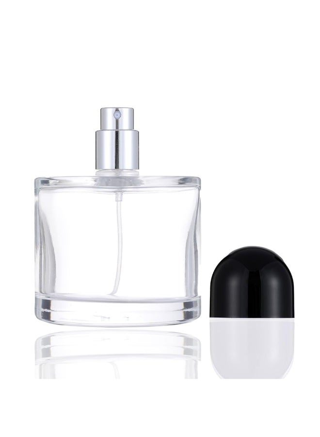 Enslz زجاجة عطر فارغة قابلة لإعادة التعبئة 100 مل 34 أونصة مع بخاخ أسود - Image 2