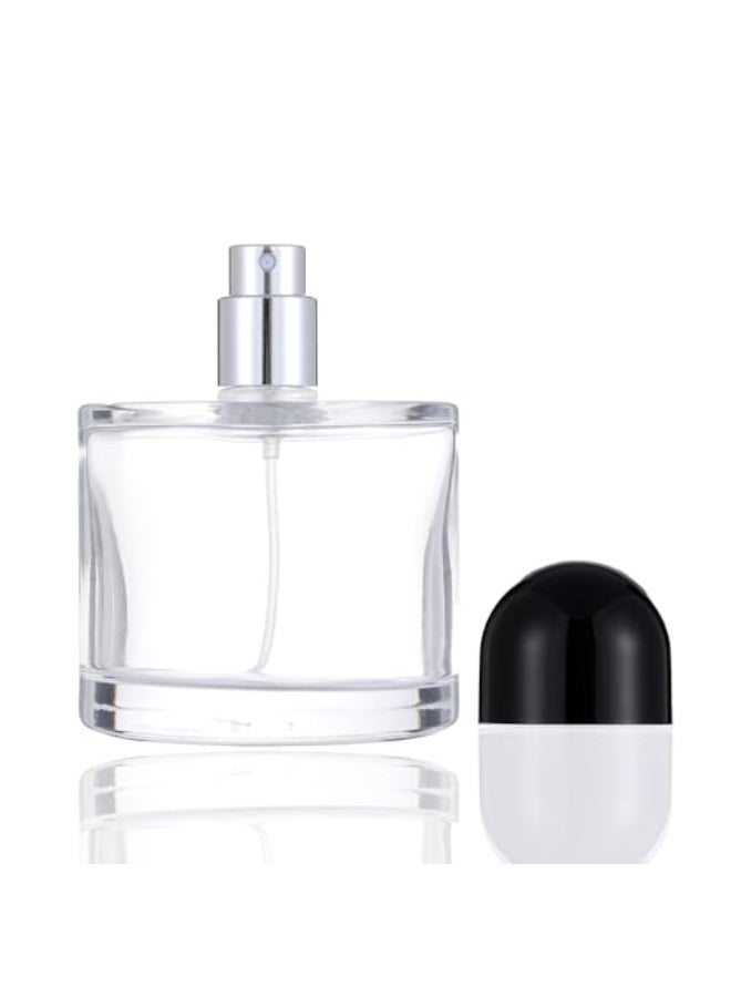 Enslz زجاجة عطر فارغة قابلة لإعادة التعبئة 100 مل 34 أونصة مع بخاخ أسود - Image 1