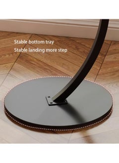 DubaiGallery End Table, Side Table, Oval Table, C-Shaped Couch Table for Living Room, Snack Table for Small Space, Living Room, Bedroom, Marble Top & Metal Frame  - Image 4