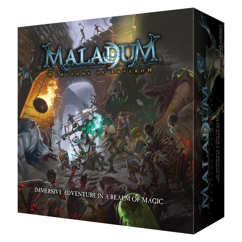 Battle Systems Maladum Dungeons of Enveron Starter Set - Fantasy Dungeon Crawler Game Immersive Terrain Solo, Co-op and Adversarial Play - Image 1