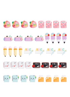 Excefore School Best Teacher or Student Charms, Book Charms, Crayon Blackboard Jewelry Charms for Jewelry Making/Keychain Bracelets/Earrings/Necklaces Supplies/DIY Crafts(100PCS, 10 Styles)  - Image 1