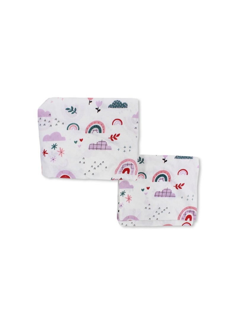 اوركيدز ملاءات سرير - بنقشة قوس قزح - Image 1