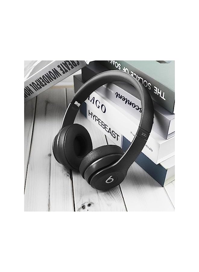 XICEN Earpad Replacement For Beats Solo 2 And 3 Wireless Wired Headphone Ear Cushion Premium Protein Leather Memory Foam Superb Comfortable Easy To Install Black - Image 4
