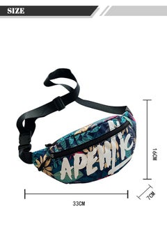 roaiss Fashion Crossbody Bag Leaf Floral Pattern for Unisex Multicolor  - Image 4