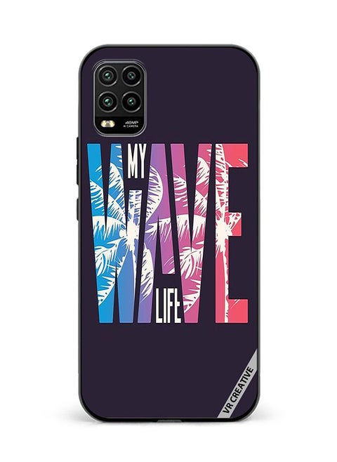 Protective Case Cover For Xiaomi Mi 10 Lite 5G Wave Design Multicolour