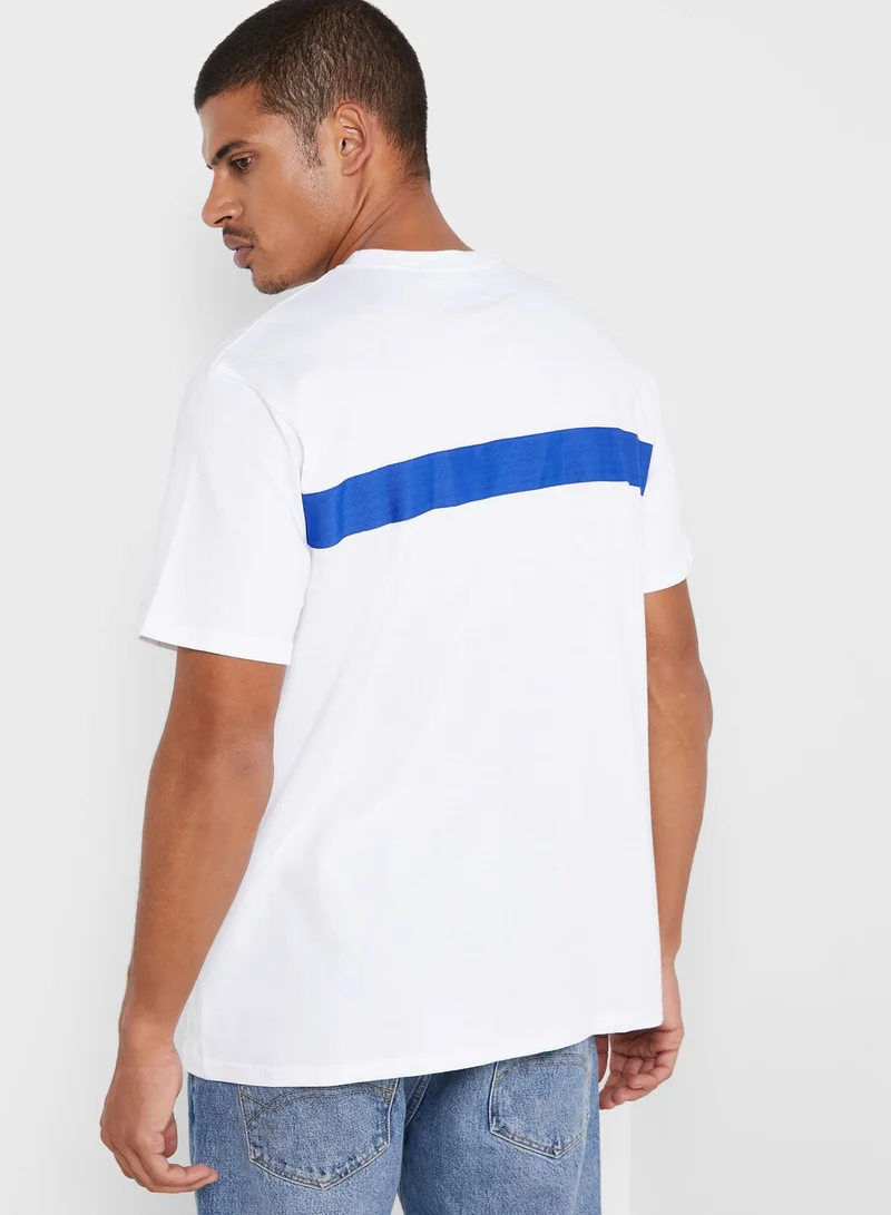 Mennace Chest Logo Crew Neck T-Shirt