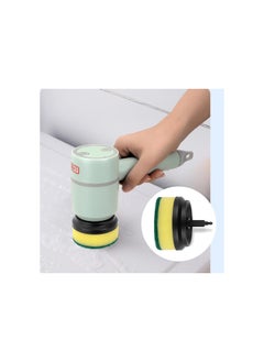 Generic Dish Buddy - Dishbuddy, Dish Buddy Electric, The Dish Buddy, Dish Buddy Electric Spin Scrubber, with 3 Replaceable Brush Heads, for Kitchen Bathroom (Green) 