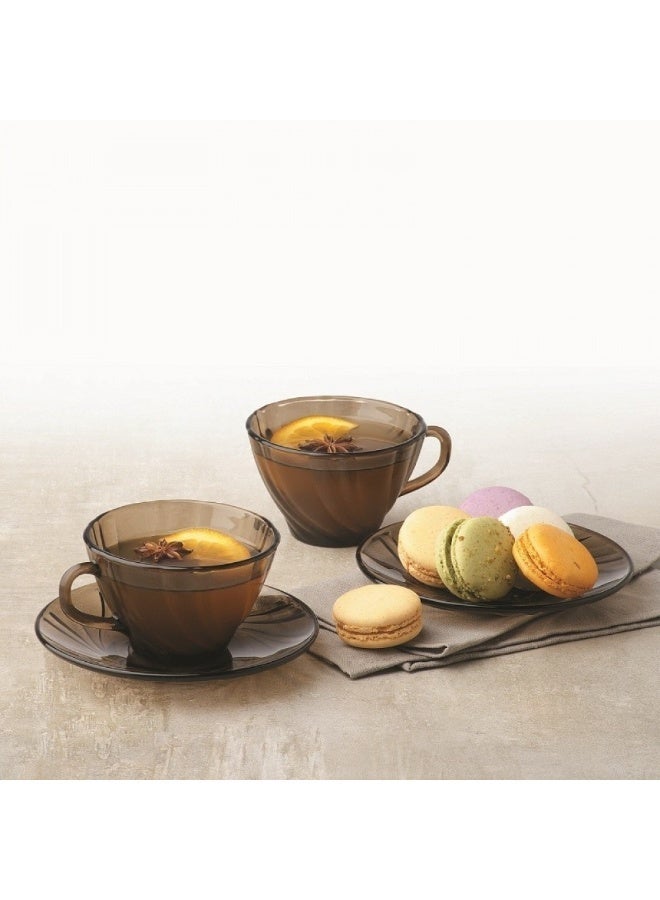 DURALEX Elegant 44-Piece Glass Dinnerware Set from Duralex – Made in France - Image 2