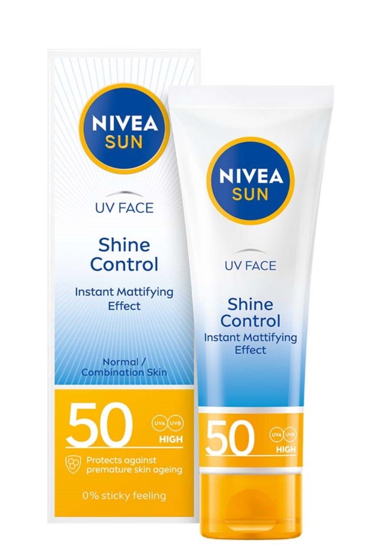 نيفيا كريم حماية من الشمس التحكم في لمعان الشمس 50 عالي 50 مل - Image 1