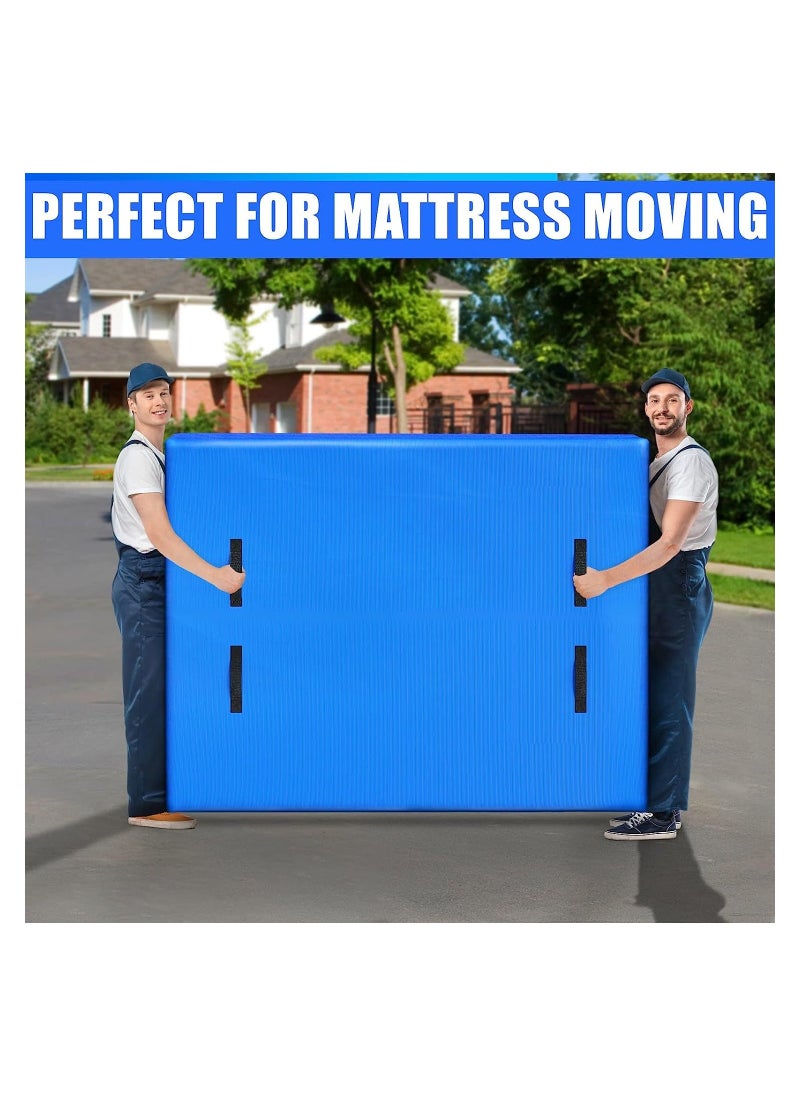 Generic - Mattress Bags for Moving and Storage, Reusable Mattress Storage Bag Zippered Mattress Protector with Handles, for House Moving 82" x 63" x 15", Blue - Image 1