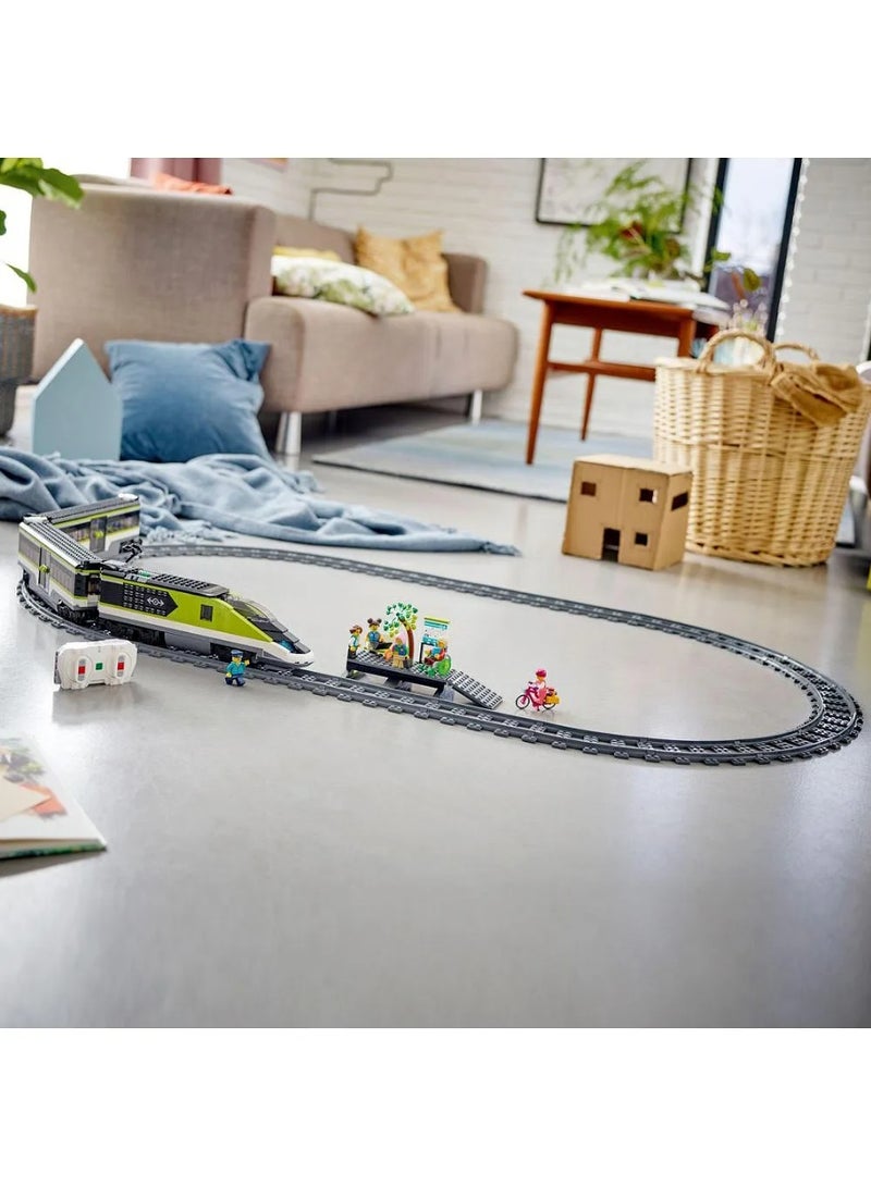 LEGO City Express Passenger Train Set 60337, Ages 7 Years+, 86cm Long, Remote-Controlled, 6 Minifigures, 24 Tracks - Image 4