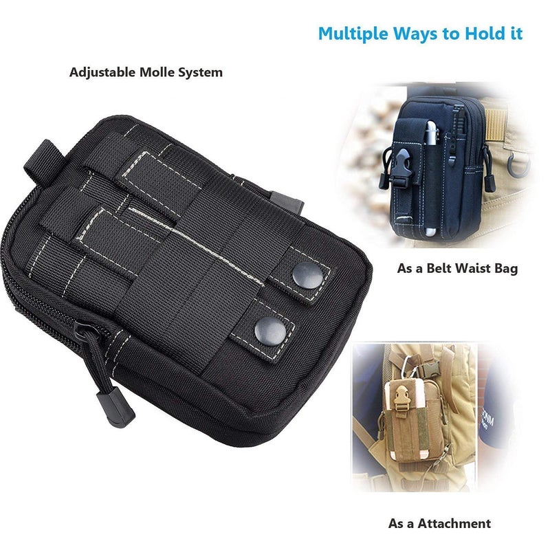 SUKHAD Water Resistant Waist Belt Pouch, Sport Carry Pouch for Phone and Small Accessories, 7 X 4.8. X 2.4 Inch, Multi Color - Image 3