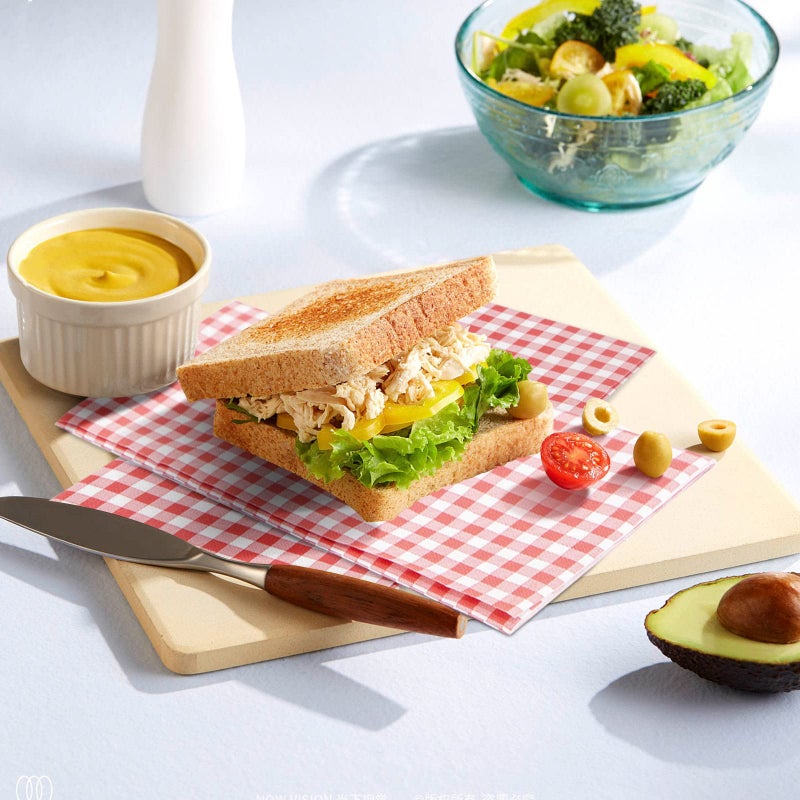 WDF 150Pack Red Gingham Napkins - 3 Ply Disposable Red and White Checkered Napkins  Dinner Napkins Paper Hand Towels for Bathroom Picnic BBQ Birthday Wedding Party Independence Day - Image 4