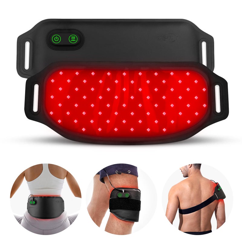 USUIE Red Light Therapy Belt Near Infrared Red Light Therapy for Body Pain Relief Muscle Relaxation Versatile Portable Red Infrared Light Therapy Pad