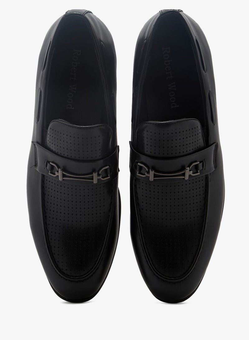 Robert Wood Metal Trim Saddle Formal Slip Ons - Image 4