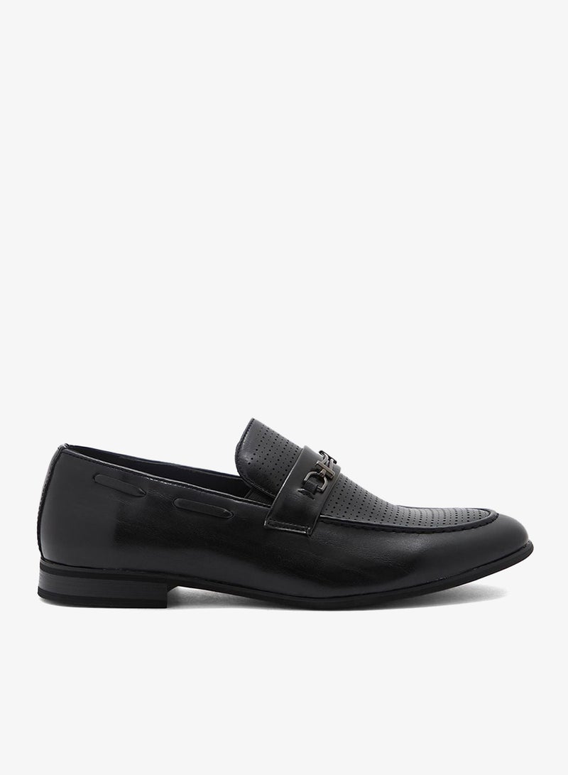 Robert Wood Metal Trim Saddle Formal Slip Ons - Image 1