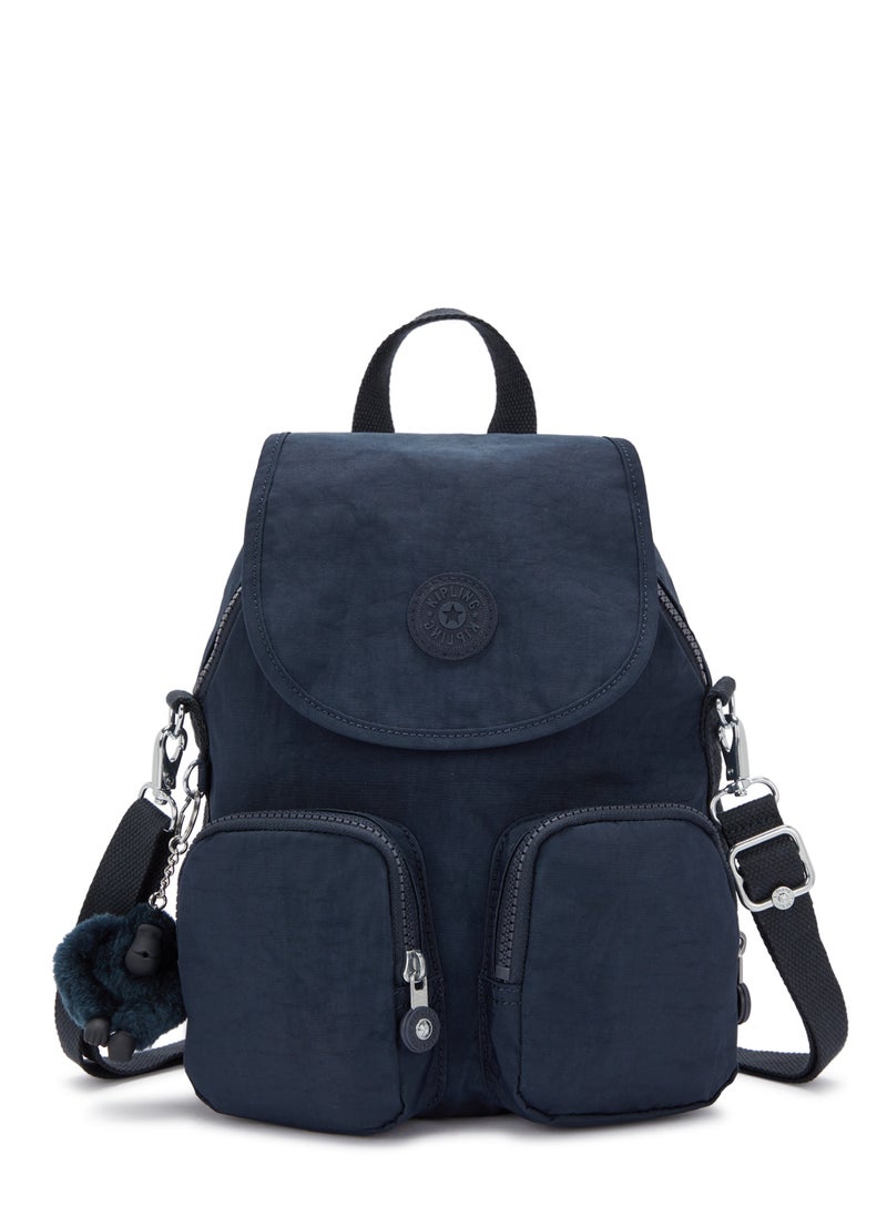 kipling - Firefly up small Backpack convertible to shoulder bag Blue Bleu 2 - Image 1