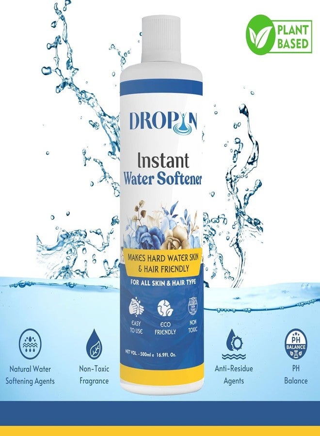 Dropin Water Softener 500ml | Instant Hard Water Softening Agent | Reduces Hair Fall & Skin Irritation | Disables Calcium & Magnesium | pH Balanced Solution | Non Toxic and 100% Safe - Image 3