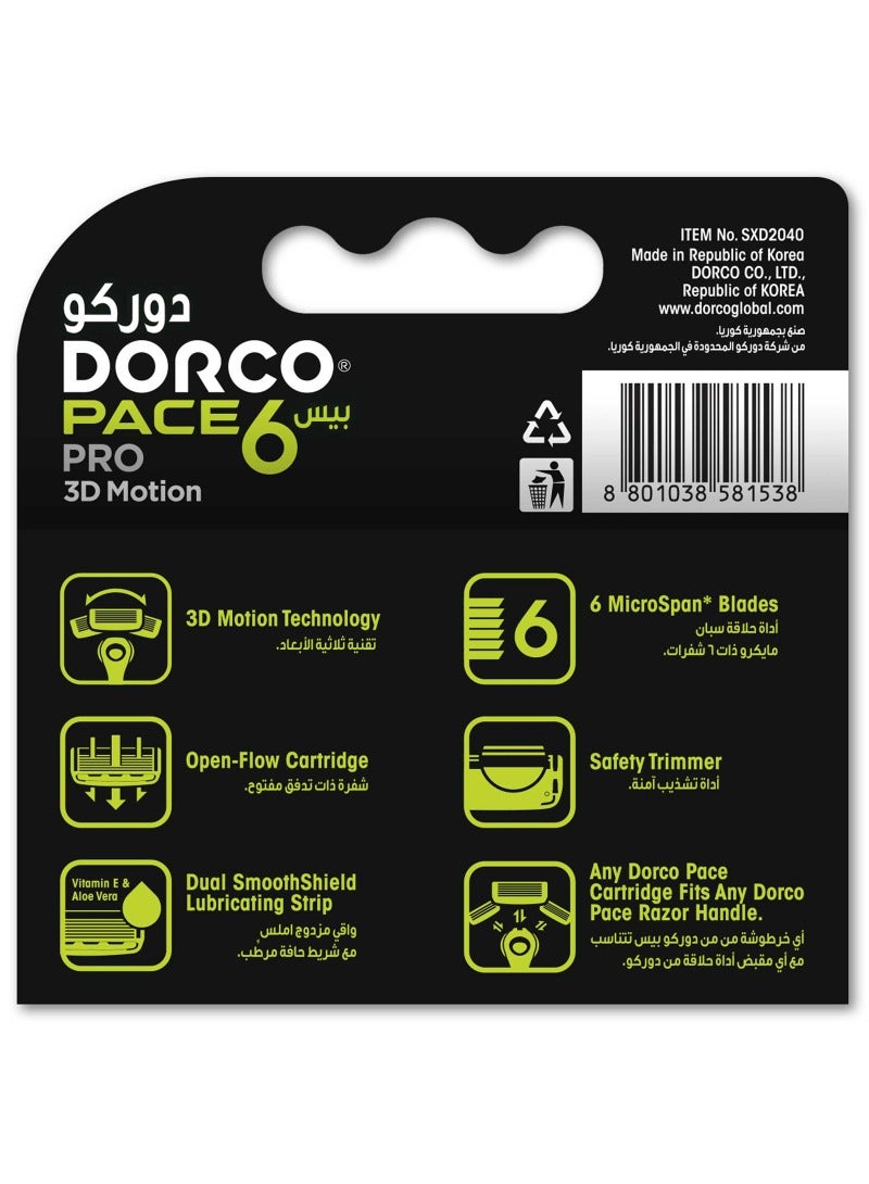 DORCO Pace6 Pro 3D Motion Men Catridges - Image 2