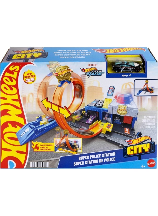 Hot Wheels مجموعة محطة الشرطة الفائقة من هوت ويلز سيتي - Image 1