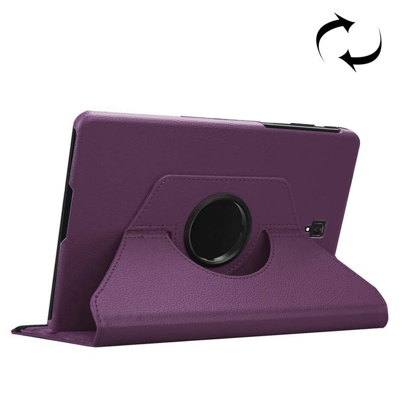 erorex Litchi Texture Horizontal Flip 360 Degrees Rotation Leather Case For Galaxy Tab S4 10.5 T830 / T835, With Holder (Purple) - Image 1