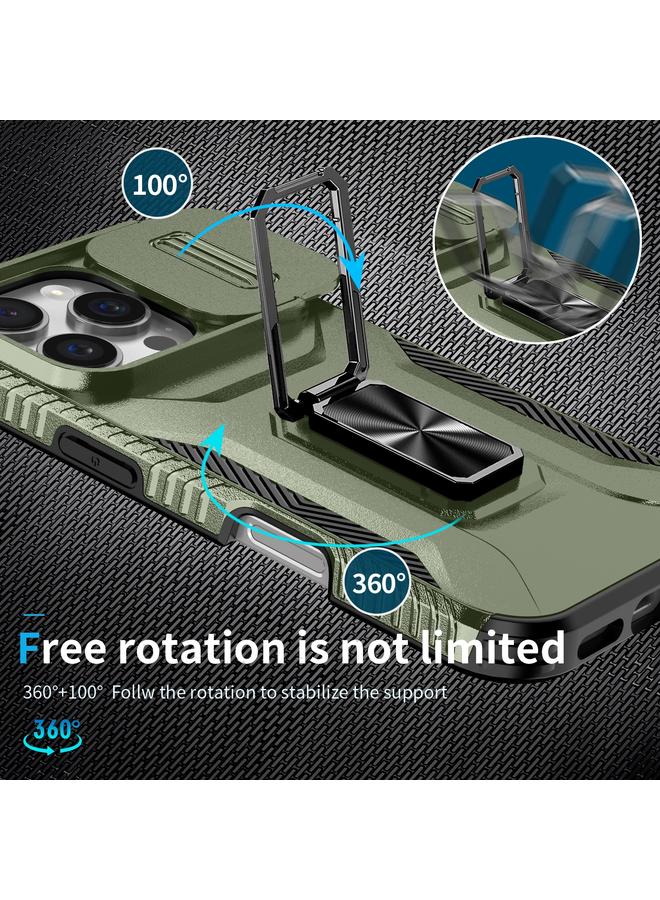 اس-توب جراب لهاتف iPhone 16 Pro Max مع حامل كاميرا منزلق - Image 4