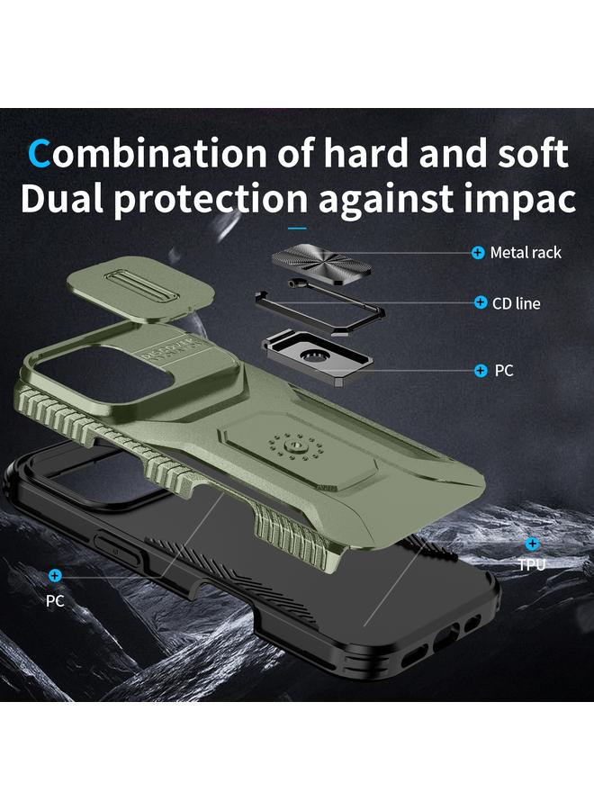 اس-توب جراب لهاتف iPhone 16 Pro Max مع حامل كاميرا منزلق - Image 3