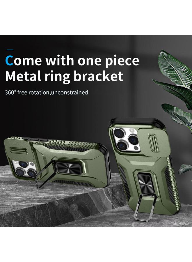 اس-توب جراب لهاتف iPhone 16 Pro Max مع حامل كاميرا منزلق - Image 2