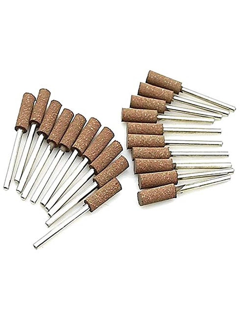 DIY Crafts DIY Crafts CTDIYHI34356 10 Pieces 3mm Shaft Mounted Rubber with Abrasive Grinding Head for Mold Fine polishing Dremel Rotary  - Image 5