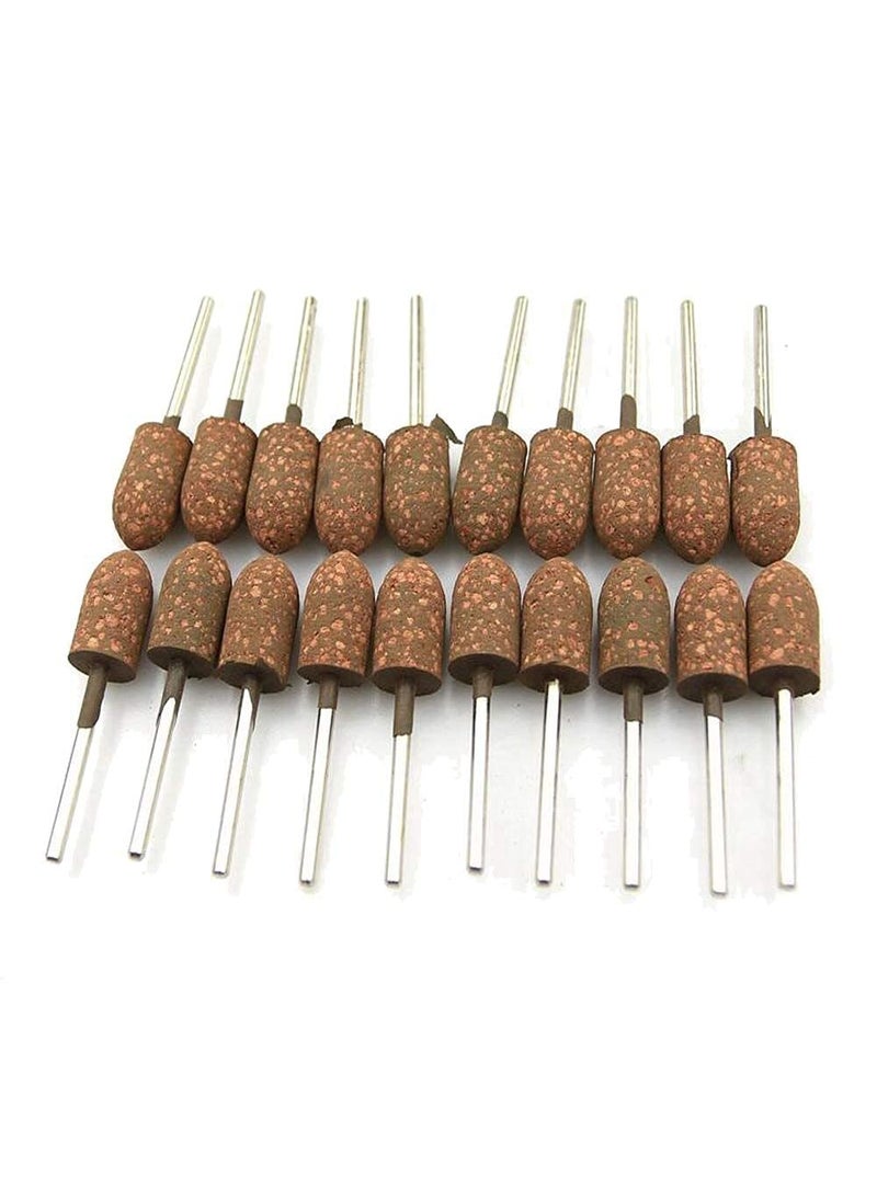 DIY Crafts DIY Crafts CTDIYHI34356 10 Pieces 3mm Shaft Mounted Rubber with Abrasive Grinding Head for Mold Fine polishing Dremel Rotary  - Image 4