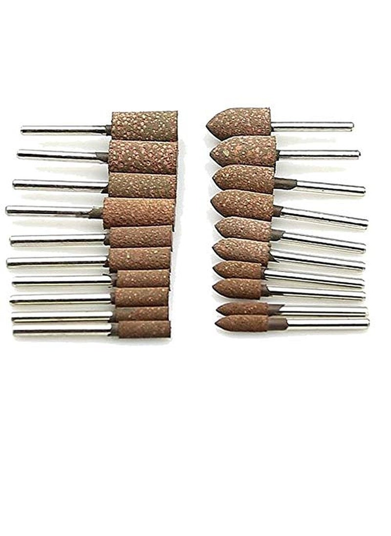 DIY Crafts DIY Crafts CTDIYHI34356 10 Pieces 3mm Shaft Mounted Rubber with Abrasive Grinding Head for Mold Fine polishing Dremel Rotary  - Image 2