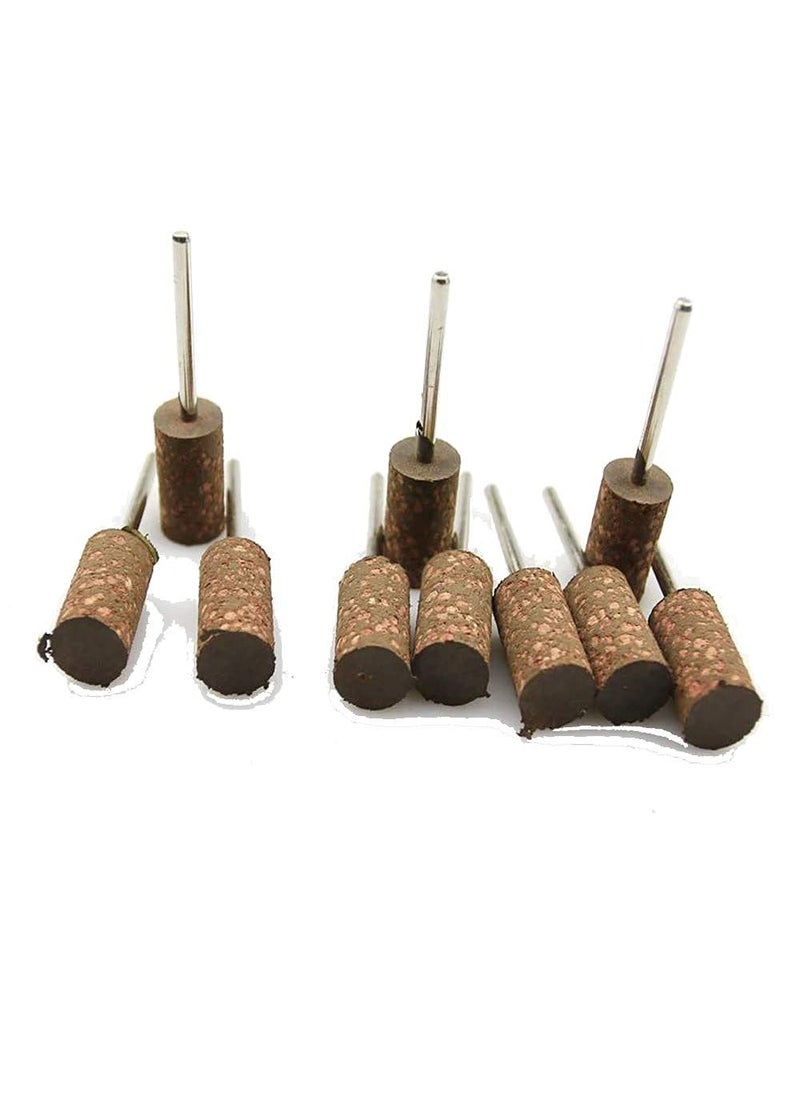 DIY Crafts DIY Crafts CTDIYHI34356 10 Pieces 3mm Shaft Mounted Rubber with Abrasive Grinding Head for Mold Fine polishing Dremel Rotary  - Image 3