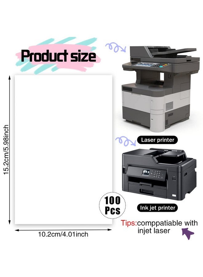 Prudiut 100 Pack 4X6 Cardstock Paper, 80Lb White Blank Index Cards Thick Paper Heavyweight Cardstock For Printer, Postcards, Wedding Invitation, Thankyou Cards - Image 2