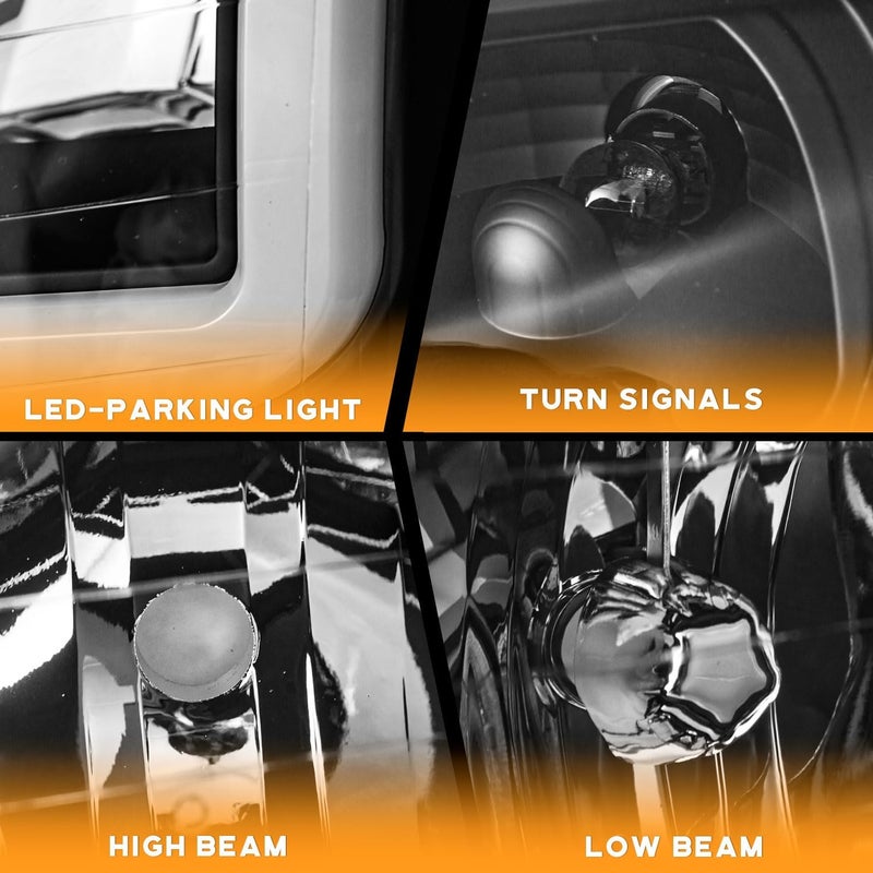 WEELMOTO مصابيح WEELMOTO DRL للسيارات نيسان تيتان 2004-2015 و نيسان باثفايندر أرمادا 2004 - Image 3