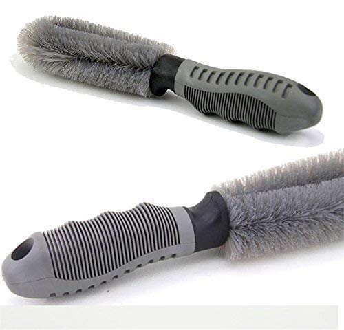 AKSMIT 2 Pcs Brush Tire Cleaning Brush Brush for Cleaning Car Wheel Hub Wheel Tire Rim Scrub Brush Hub Clean Wash UsefulCleaning Tool,Set of 2 Brushes for Toyota Fortuner - Image 3