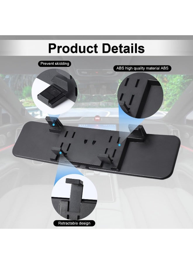 LivTee Anti Glare Rear View Mirror - 11.2'' Wide Angle Panoramic Convex Curve Mirror Clip On - Eliminates Blind Spot and Glare for Cars, SUV, Trucks - Image 3