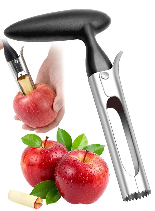 Apple Corer Tool, Premium Stainless Steel Apple Core Remover With Ergonomic Non-Slip Handle, Easy To Use AppleCorer, Dishwasher Safe Corer Tool Kitchen For Apples, Pears - Image 1