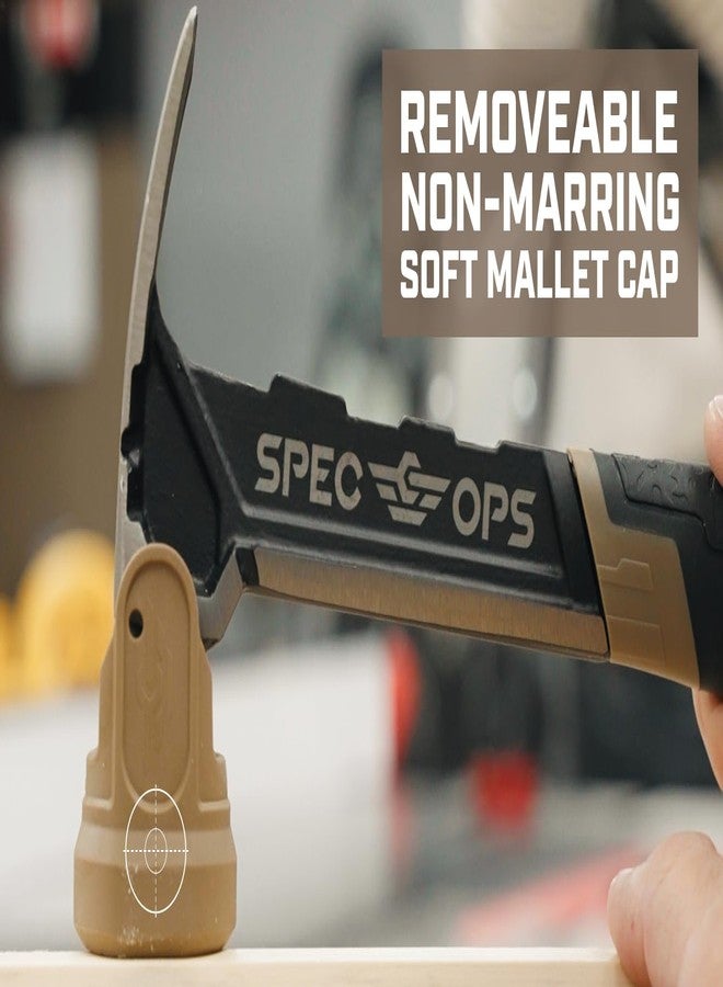 Spec-Ops Spec Ops Tools Framing Hammer, 28 oz, Rip Claw, Milled Face, Soft Mallet Cap, Shock-Absorbing Grip, 3% Donated to Veterans - Image 2