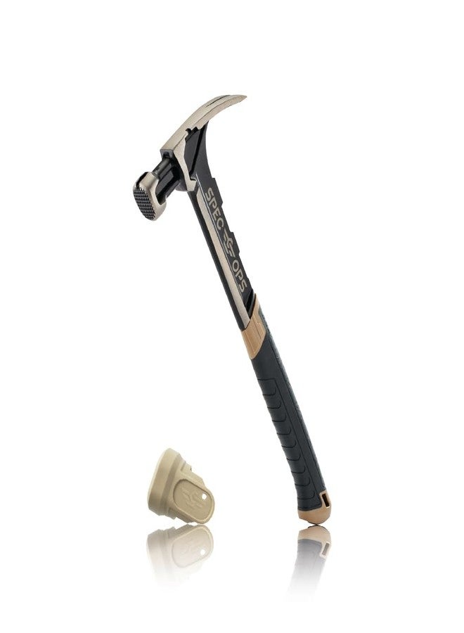 Spec-Ops Spec Ops Tools Framing Hammer, 28 oz, Rip Claw, Milled Face, Soft Mallet Cap, Shock-Absorbing Grip, 3% Donated to Veterans - Image 1