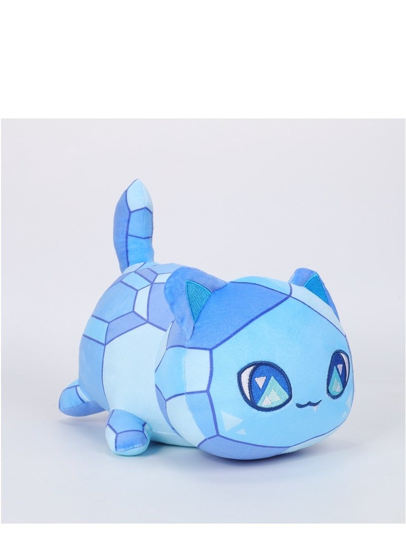 Cute Cat Food Plush Plushies Cat Mee Meow Cute Anime Cartoon Cat Stuffed Animal Meemeows Cat Plush Figure Toy Plush Pillow Gift for Fans Kids  25cm 