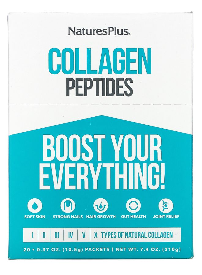 ببتيدات الكولاجين 20 عبوة 0.37 أونصة (10.5 جرام) لكل منها