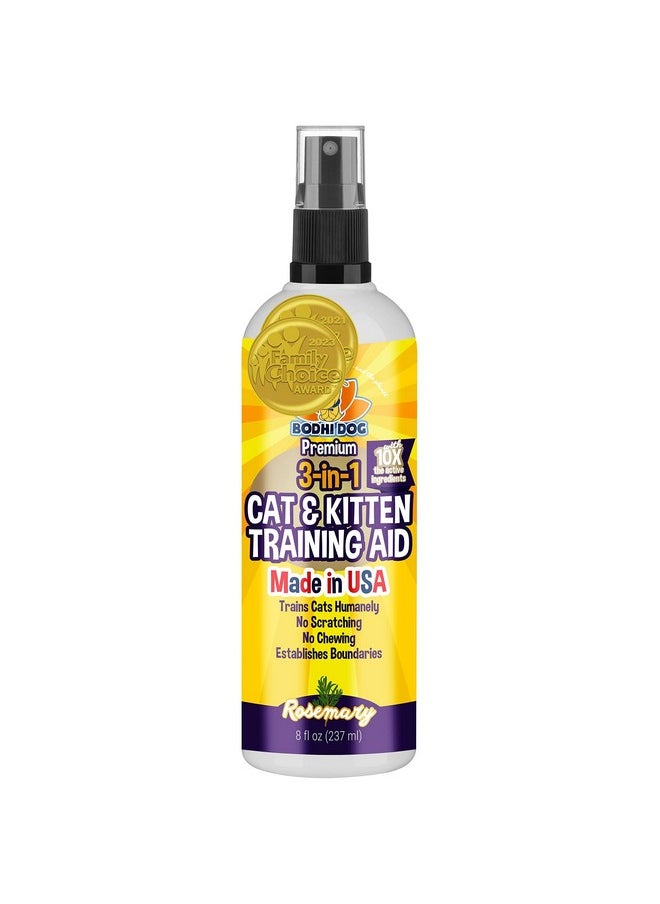 Bodhi Dog - 3In1 Cat & Kitten Training Aid | Cat Deterrent Spray For Indoor And Outdoor Use | Cat Repellent Spray For Furniture | Establish Boundaries & Keep Cat Off | Made In The Usa (8 Oz) - Image 1