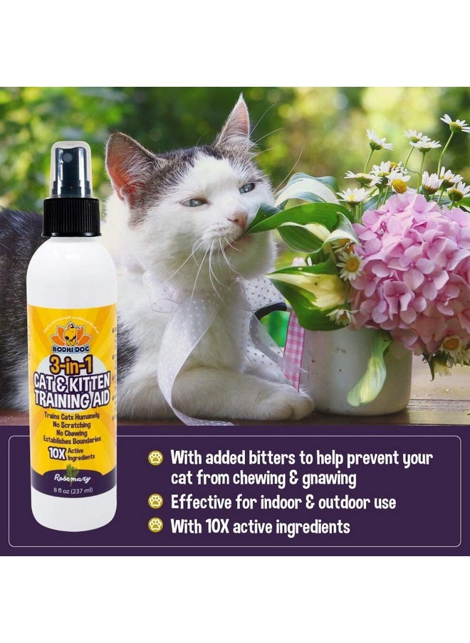 Bodhi Dog - 3In1 Cat & Kitten Training Aid | Cat Deterrent Spray For Indoor And Outdoor Use | Cat Repellent Spray For Furniture | Establish Boundaries & Keep Cat Off | Made In The Usa (8 Oz) - Image 1