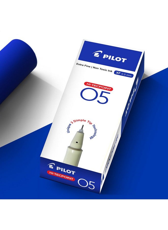 بايلوت قلم حبر جاف بايلوت هاي تيك بوينت O5 برأس رفيع للغاية مقاس 0.5 مم | حبر أسود، عبوة من 12 قلمًا - Image 3