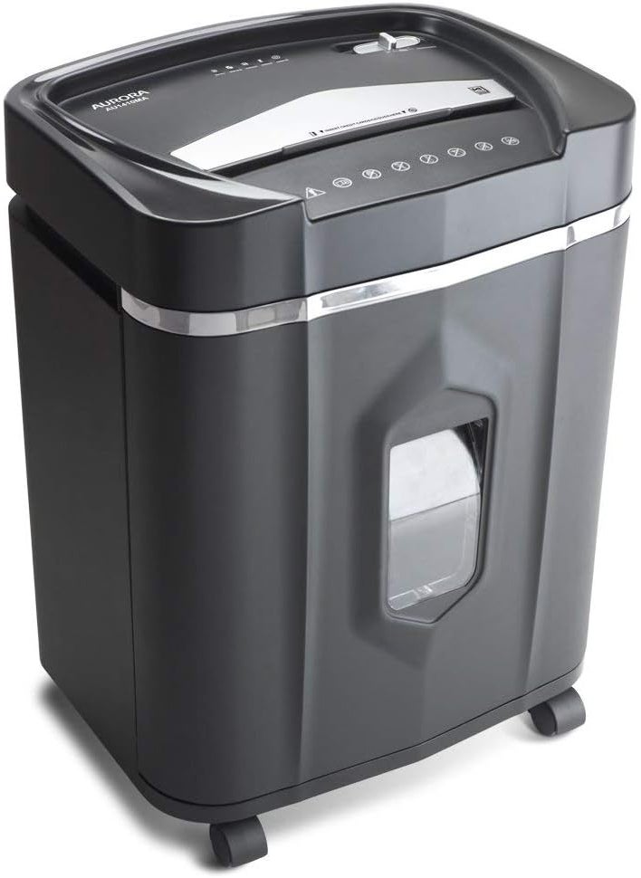 AURORA Aurora Professional Grade High Security 14Sheet MicroCut PaperCD and Credit Card Shredder 30 Minutes Continuous Run time  - Image 3
