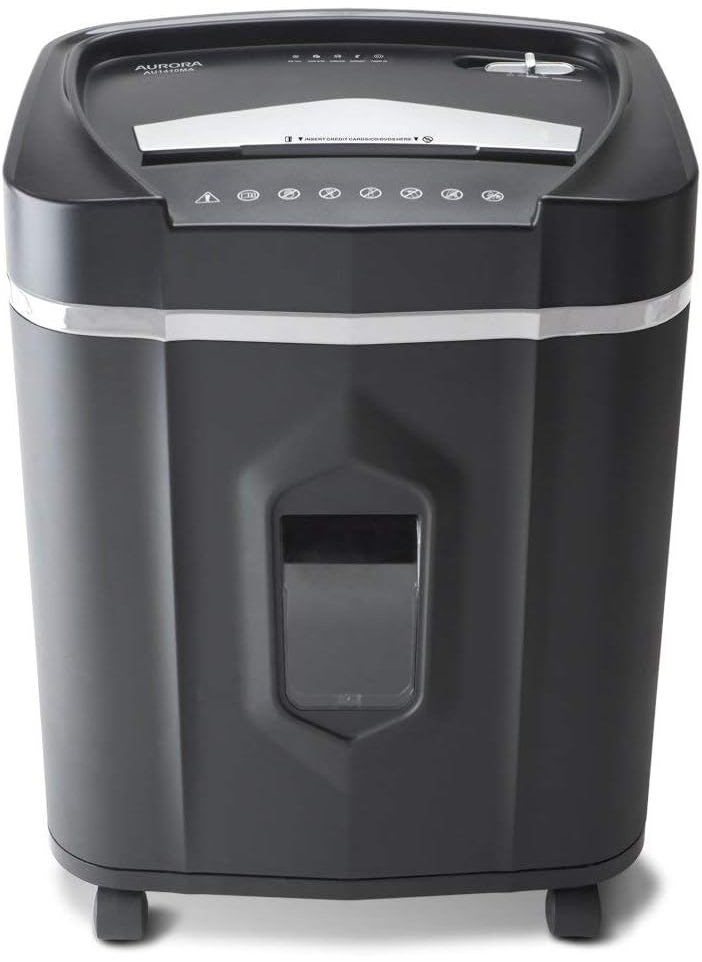 AURORA Aurora Professional Grade High Security 14Sheet MicroCut PaperCD and Credit Card Shredder 30 Minutes Continuous Run time  - Image 2