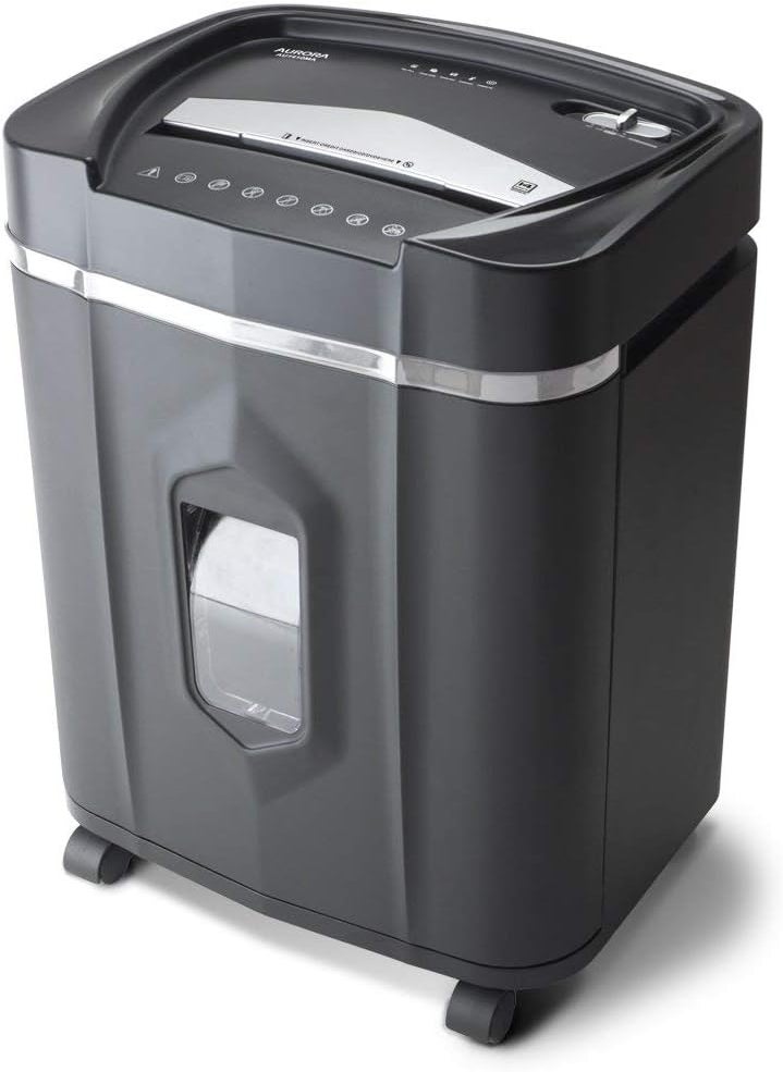 AURORA Aurora Professional Grade High Security 14Sheet MicroCut PaperCD and Credit Card Shredder 30 Minutes Continuous Run time  - Image 1