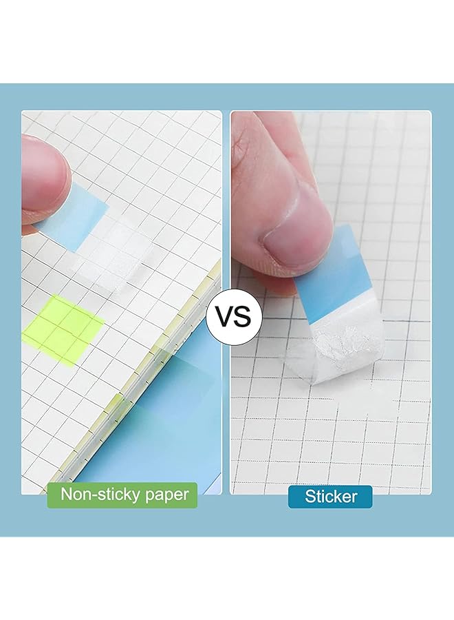 joyzzz Sticky Tabs 900Pcs Transparent Self Stick Notes And Page Markers Student Office Writable And Repositionable Flags Tabs Easy To Stick And Remove Pop Up Index Tabs For Books And Notebooks  - Image 4