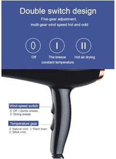 Daling Professional Hair Dryer 2800W Fast Drying Anions Hair Care  - Image 3