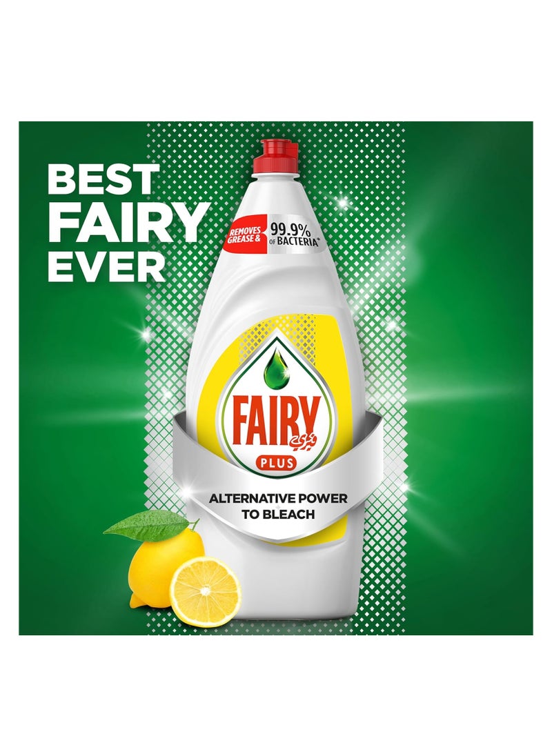 Fairy Lemon Dishwashing Liquid With Bleach  - Image 2